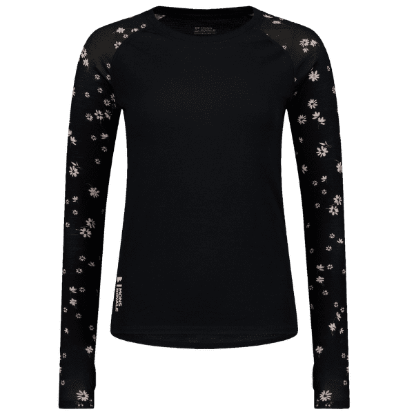 Koszulka z długim rękawem Mons Royale Bella Merino Air-Con LS Women Black Daisy