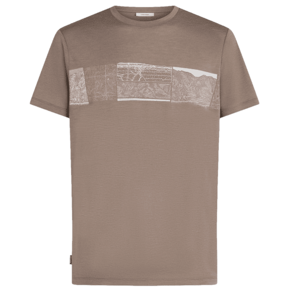 Koszulka z krótkim rękawem Icebreaker Merino 150 Tech Lite SS Tee Elevation Line Men PORCINI