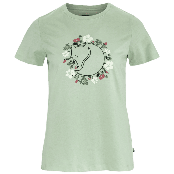 Koszulka z krótkim rękawem Fjällräven FJÄLLBLOMSTER FOX T-SHIRT WOMEN Soft Jade