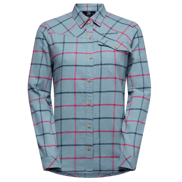 Koszula z długim rękawem La Sportiva RAMBLER LIGHT FLANNEL SHIRT Women Limestone/Night Sky