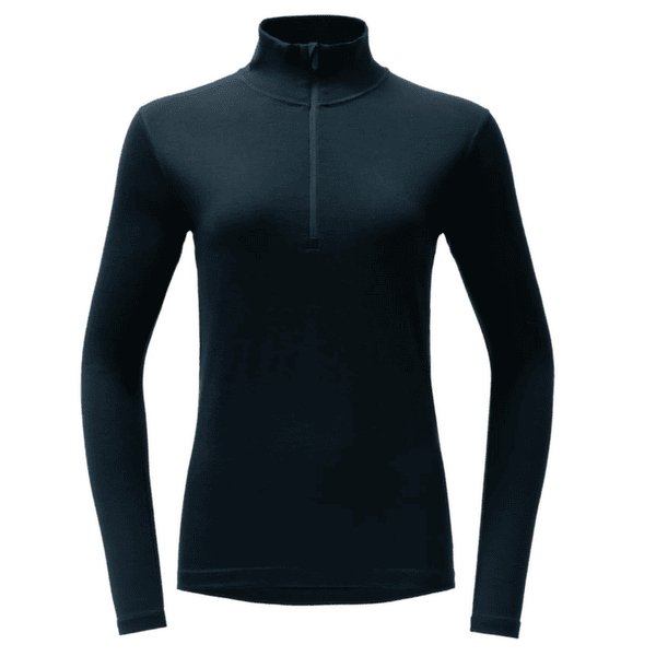 Koszulka z długim rękawem Devold Breeze Plus Merino 200 Zip Neck Women 284A INK