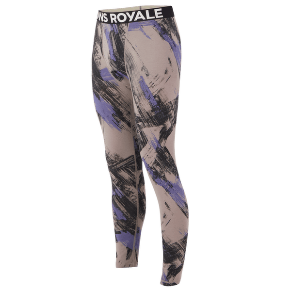 Legginsy Mons Royale Cascade Merino Base Layer Legging Men Paintbrush Blue