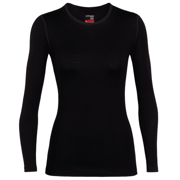 Koszulka z długim rękawem Icebreaker Tech LS Crewe Women (104387) Black001