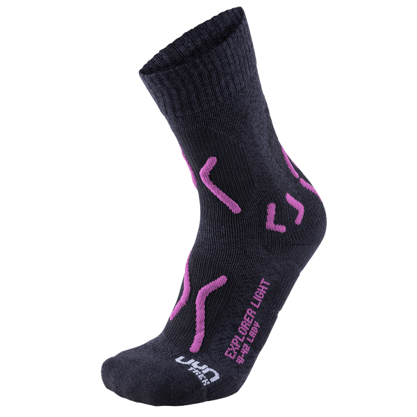Skarpety UYN Trekking Explorer Light Women Charcoal/Purple