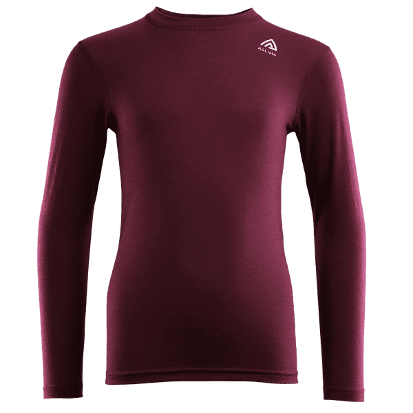 Koszulka z długim rękawem Aclima LightWool T-Shirt Crew Neck Zinfandel