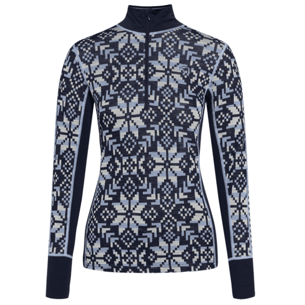 Koszulka z długim rękawem Kari Traa Else H/Z DARK NAVY BLUE