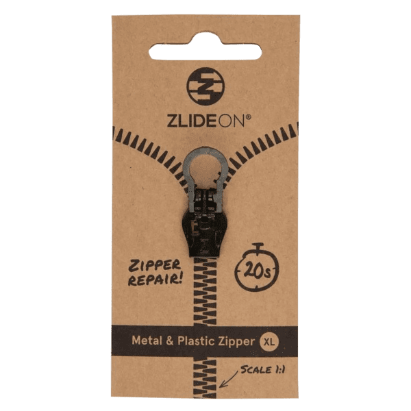 Zamek błyskawiczny ZlideON Repair slider for metal and plastic zipper Black
