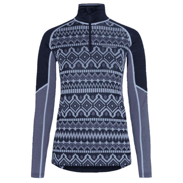 Koszulka z długim rękawem Kari Traa Malia HZ ROYAL/DARK NAVY BLUE