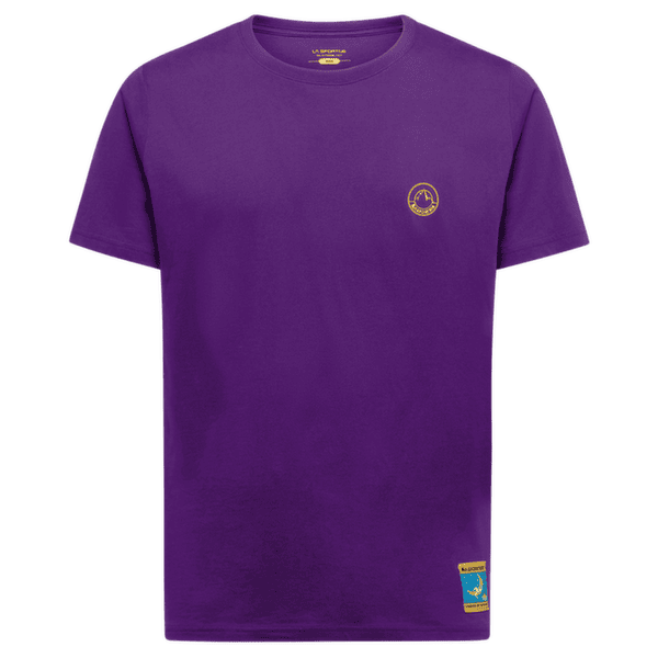 Koszulka z krótkim rękawem La Sportiva Climbing on the Moon T-Shirt Men Viola/Giallo