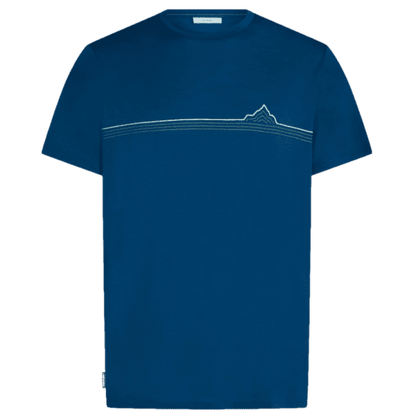 Koszulka z krótkim rękawem Icebreaker Merino 150 Tech Lite SS Tee Range Stripes Men ATLANTIS