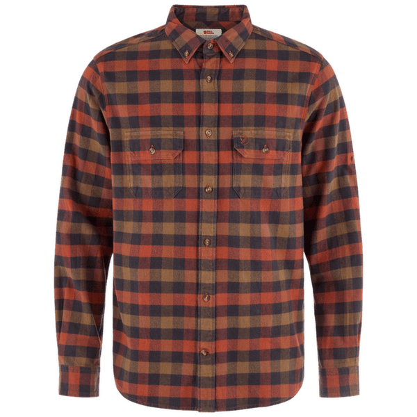 Koszula z długim rękawem Fjällräven Skog Relaxed Shirt Men Autumn Leaf-Wood Brown