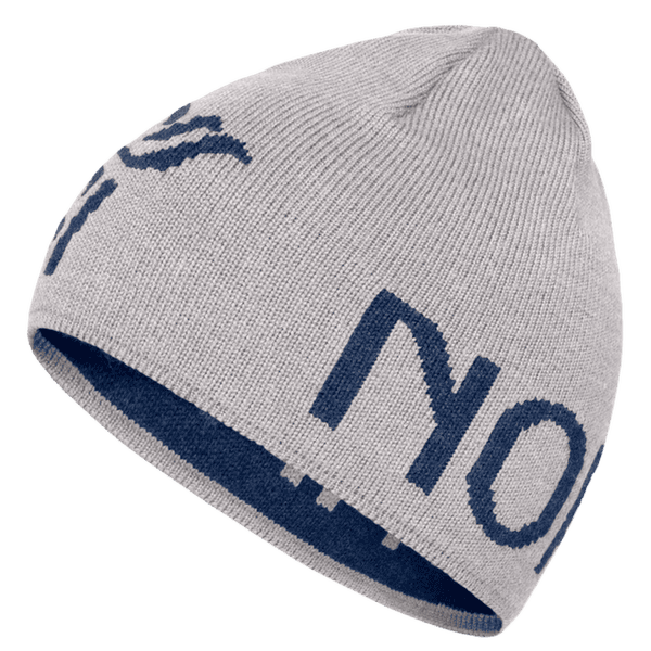 Czapki Norrona /29 mid merinoUll logo Beanie Grey Melange