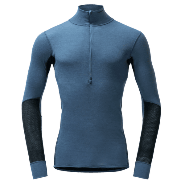 Koszulka z długim rękawem Devold Wool Mesh 190 Zip Neck Man 445B BERRY/INK