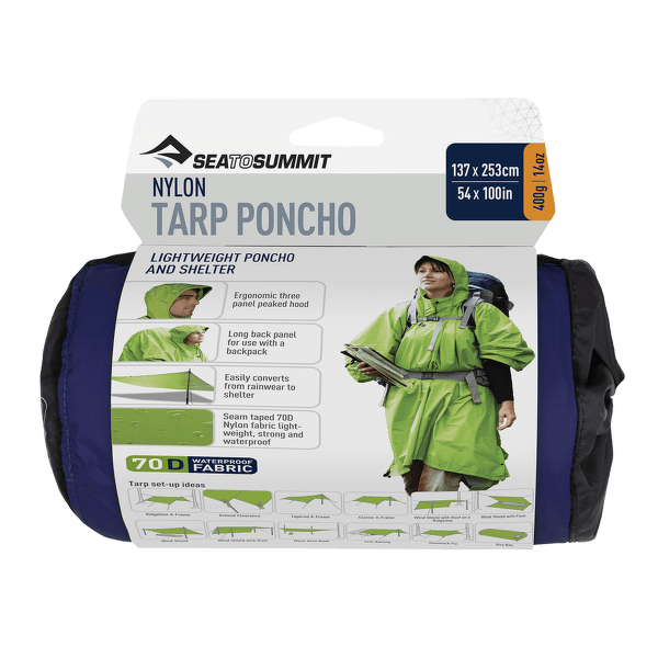 Ponczo Sea to Summit Tarp Poncho Blue-BL