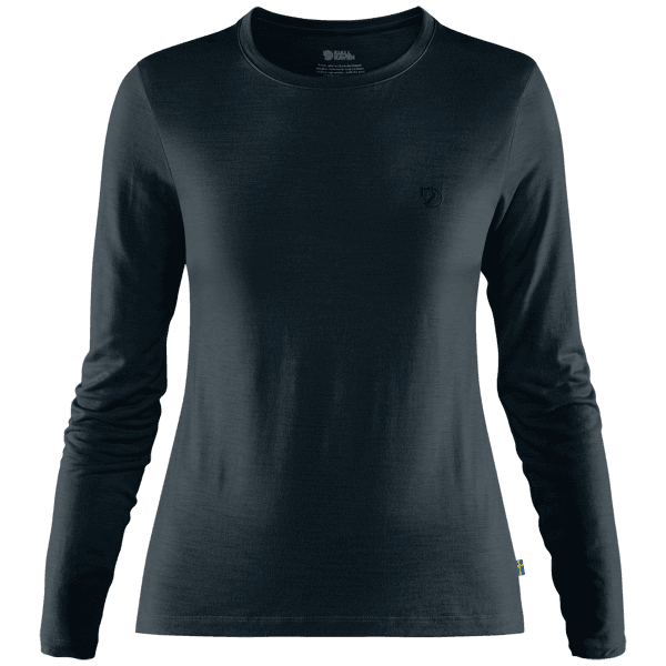 Koszulka z długim rękawem Fjällräven Abisko Wool LS Women Dark Navy
