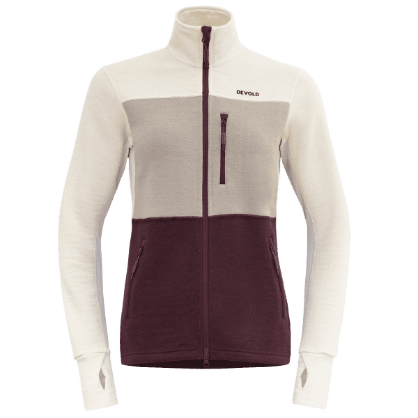 Bluza Devold Thermo Wool Jacket Women 744C PORT/RAW WHITE/STONE
