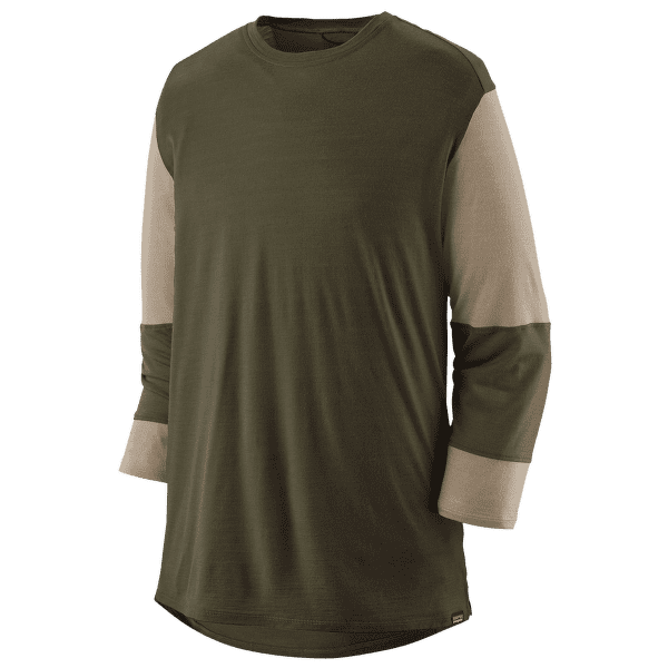 Koszulka z krótkim rękawem Patagonia Merino 3/4 Sleeve Bike Jersey Men Pine Needle Green