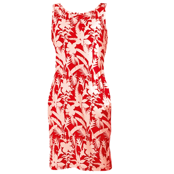 Sukienka Columbia Chill River Printed Dress Poppy Red, Botaniflage Tonal 611