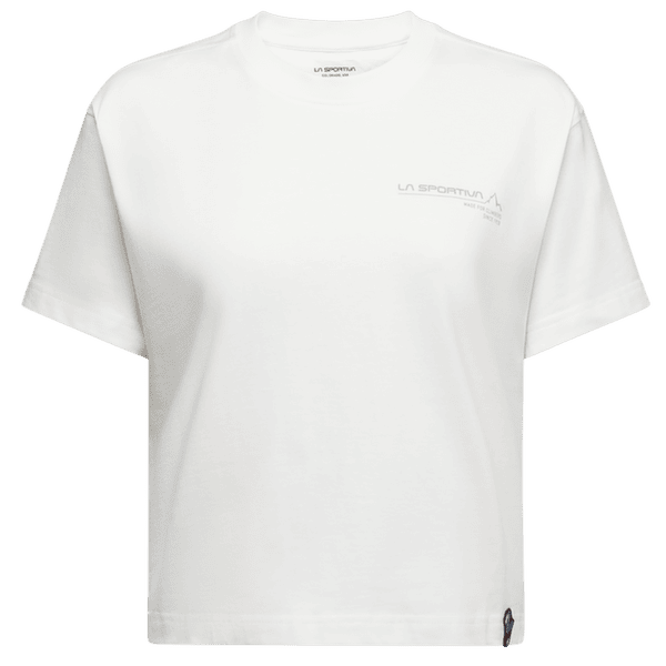 Koszulka z krótkim rękawem La Sportiva SINCE 1928 CROP T-SHIRT Women Chalk/Limestone