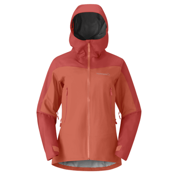 Kurtka Norrona falketind Gore-Tex Jacket Women Deep Sea Coral/Baked Apple