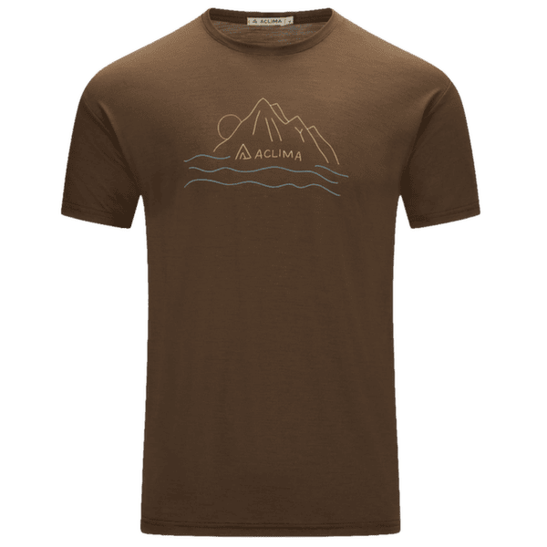 Koszulka z krótkim rękawem Aclima LightWool 140 Classic Tee Sunset Men Dark Earth
