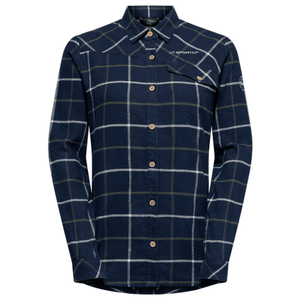 Koszula z długim rękawem La Sportiva RAMBLER LIGHT FLANNEL SHIRT Women Night Sky/Chalk