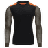 WoolNet Hiking Crew Neck shirt Men Jet Black/Tarmac/Gold Flame