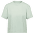 MAMMUT BASE CROPPED T-SHIRT WOMEN MINI LOGO 1288 silver sage