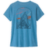 Koszulka z krótkim rękawem Patagonia Cap Cool Daily Shirt - Cloud Crag Women Shore Blue - Light Shore Blue X-Dye