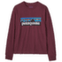 Koszulka z długim rękawem Patagonia LONG-SLEEVED P-6 LOGO T-SHIRT Kids Berry Fig