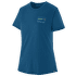 Cap Cool Merino Graphic Shirt Women 73 Skyline: Endless Blue