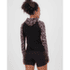 Koszulka z długim rękawem Mons Royale Bella Merino Long Sleeve Hood Women Rock Leopard/Black