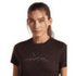 Koszulka z krótkim rękawem Icebreaker Merino 150 Tech Lite SS Tee Sparkling Stars Women OBSIDIAN