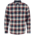 Singi Heavy Flannel Shirt Men Dark Navy-Maroon