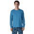 Koszulka z długim rękawem Patagonia LONG-SLEEVED CAP COOL DAILY SHIRT - BROADSHORT LOGO Men Shore Blue - Light Shore Blue X-Dye