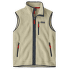 Retro Pile Vest Men Pelican w/Smolder Blue