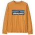 Koszulka z długim rękawem Patagonia LONG-SLEEVED P-6 LOGO T-SHIRT Kids Dried Mango