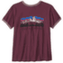 Koszulka z krótkim rękawem Patagonia FITZ ROY FOOTHILLS RINGER TEE Women Berry Fig