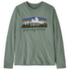 Long-Sleeved Graphic T-Shirt Kids Fitz Roy Foothills: Cover Green