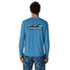 Koszulka z długim rękawem Patagonia LONG-SLEEVED CAP COOL DAILY SHIRT - BROADSHORT LOGO Men Shore Blue - Light Shore Blue X-Dye