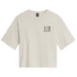 Koszulka z krótkim rękawem The North Face SKI EMBROIDERED BOXY SHORT SLEEVE TEE-GRAPHIC WOMEN WHITE DUNE