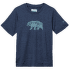 Koszulka z krótkim rękawem Columbia Mount Echo SS Graphic Shirt Boys Collegiate Navy, Bearly Stroll 465