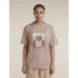 Koszulka z krótkim rękawem Icebreaker Merino 150 Tech Lite SS Relaxed Tee Mountain Shift Women PINK QUARTZ