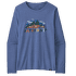 L/S Cap Cool Daily Graphic Shirt Women Fitz Roy Foliage: Current Blue X-Dye