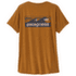Koszulka z krótkim rękawem Patagonia Cap Cool Daily Shirt - Boardshort Logo Women Cinnamon Brown - Dark Cinnamon Brown X-Dye