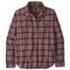 LIGHTWEIGHT FJORD FLANNEL SHIRT Women Evergreen Fjord: Berry Fig