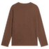 Bluza The North Face TNF ESSENTIAL SIMPLE DOME RELAXED LONG SLEEVE WOMEN SMOKEY BROWN