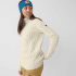 Sweter Fjällräven Övik Cable Knit Roller Neck Women Chalk White