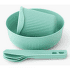 Zestaw Sea to Summit Passage Dinnerware Set - [1P] [6 Piece] Aqua Sea Blue