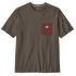 Shop Sticker Pocket Responsibili-Tee Men Marlow Brown